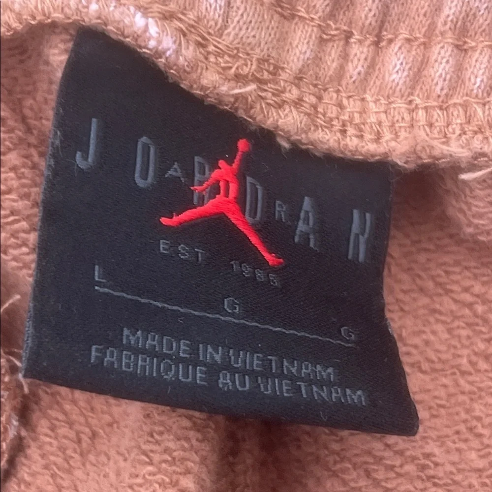 Air Jordan Fligth Essentials Brown Washed Jogger Sweatpants Men's Size L
